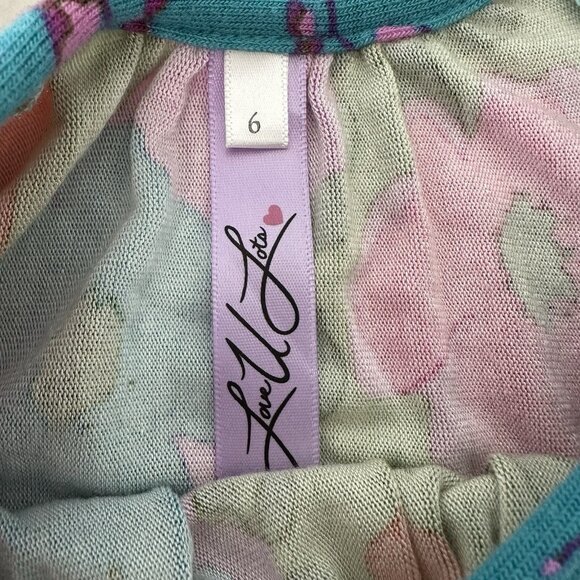 Love u Lots Girls Floral Dress Size 6 Patchwork Embroidered Wool blend - Picture 3 of 8